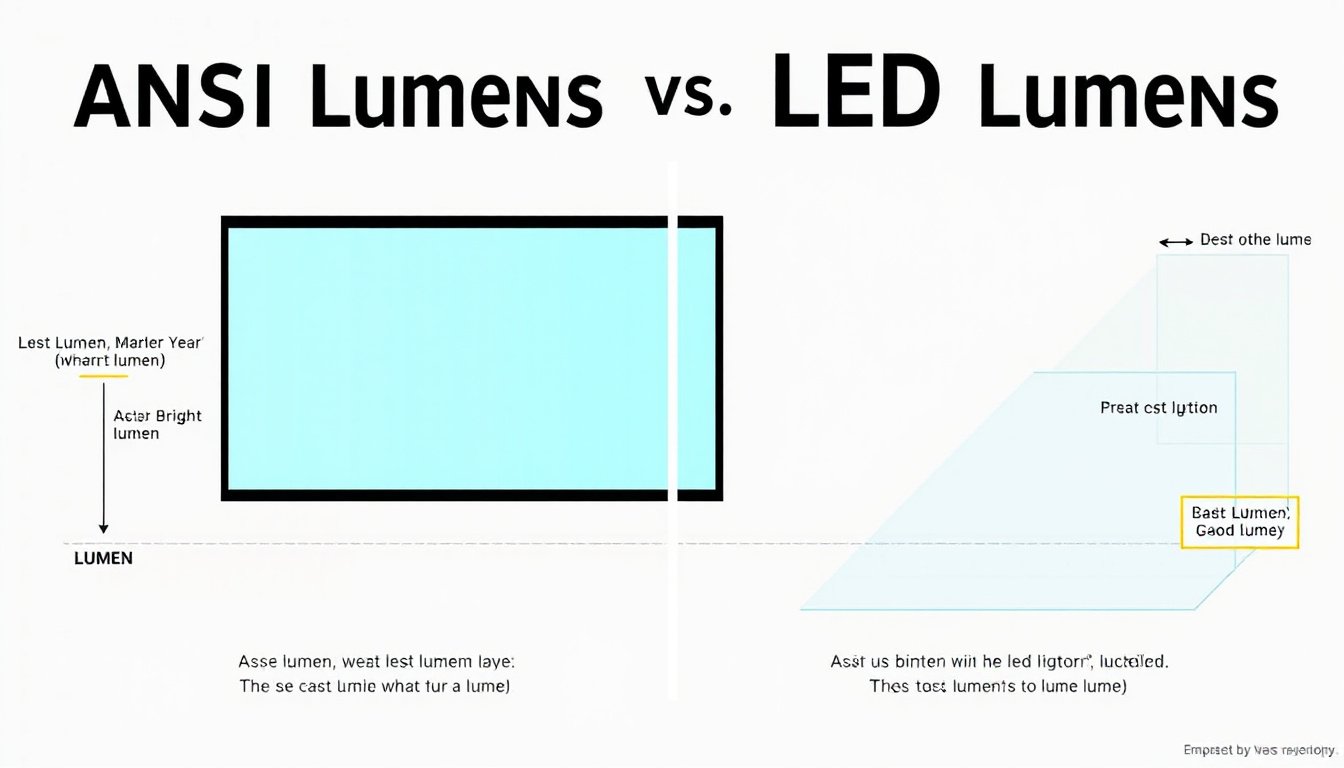 Illuminate Your Screen: Understanding the Key Differences Between ANSI Lumens and LED Lumens