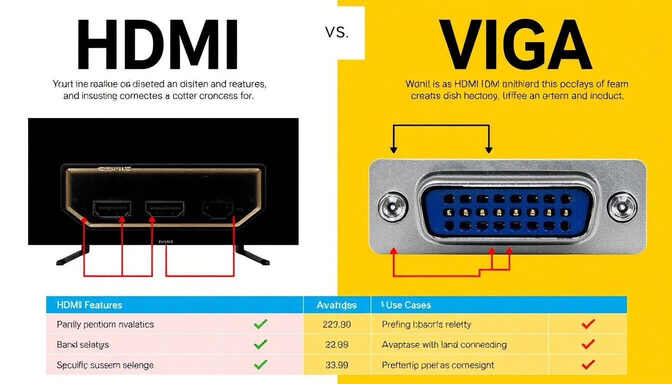 HDMI vs. VGA Inputs: A Complete Guide to Choosing the Right Connection for Your Display Needs